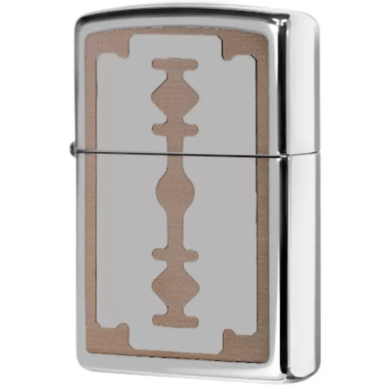 Запальничка бензинова Zippo Razor Blade Lighter Лезо бритви, дзеркальний хром (28137)