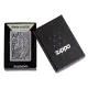 Зажигалка бензиновая Zippo Skull And Angel Emblem, матовый хром (49442)