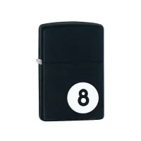 Бензиновая зажигалка Zippo CLASSIC black matte 8-ball (28432)