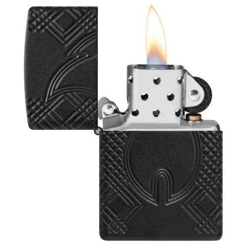 Зажигалка армированная бензиновая ZIPPO Armor® Black Matte lMultiCut, матовая, черная (46775)