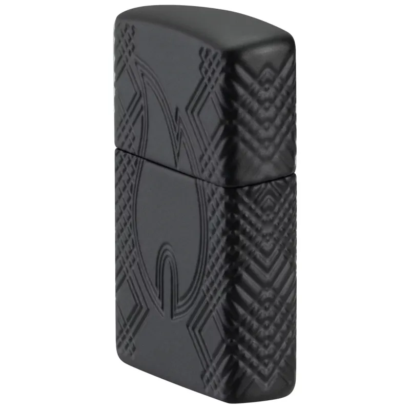 Зажигалка армированная бензиновая ZIPPO Armor® Black Matte lMultiCut, матовая, черная (46775)