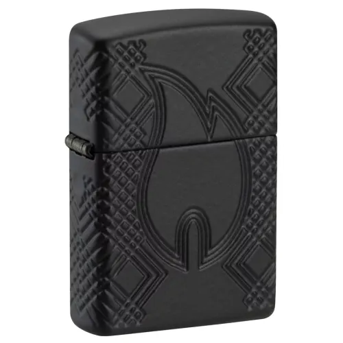 Зажигалка армированная бензиновая ZIPPO Armor® Black Matte lMultiCut, матовая, черная (46775)