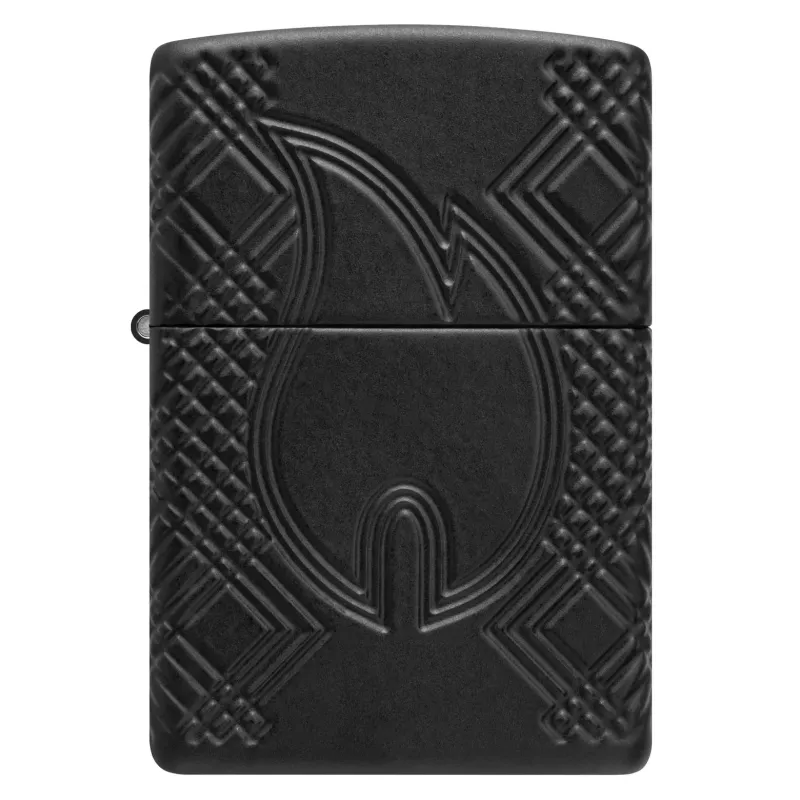 Зажигалка армированная бензиновая ZIPPO Armor® Black Matte lMultiCut, матовая, черная (46775)