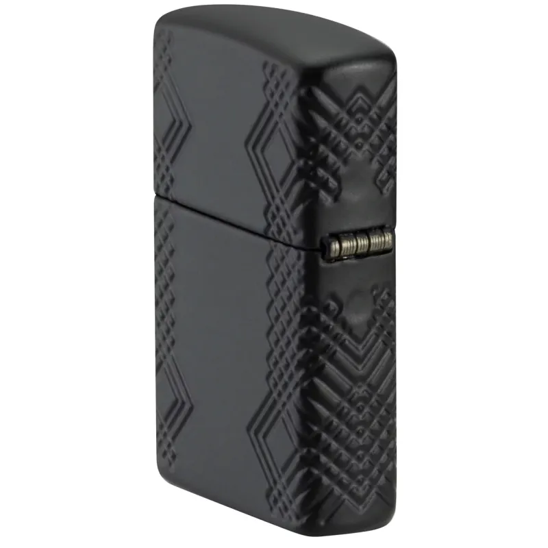 Зажигалка армированная бензиновая ZIPPO Armor® Black Matte lMultiCut, матовая, черная (46775)