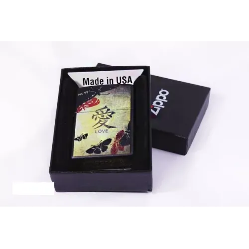 Зажигалка Zippo LOVE BLACK MATTE (20839)