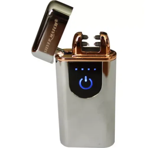 Зажигалка Silver Match SM ICON ALLSAINT TOUCH DBLARC IGNIT Серебристый (40674270SL)
