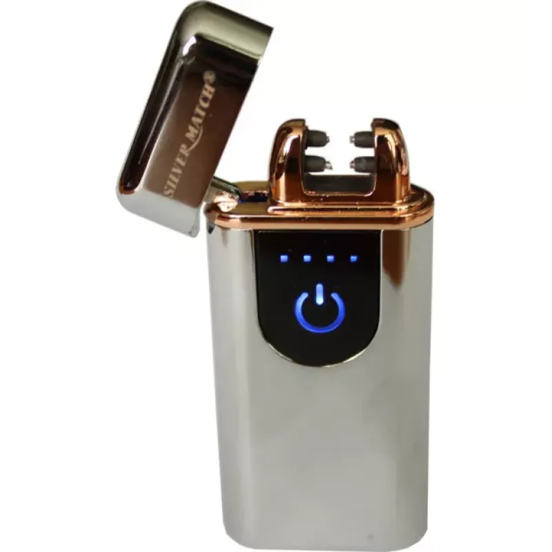 Зажигалка Silver Match SM ICON ALLSAINT TOUCH DBLARC IGNIT Серебристый (40674270SL)