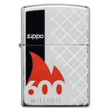 Коллекционная зажигалка Zippo 600th Million High Polish Chrome (49272) коллекционная зажигалка Zippo 600th Million High Polish Chrome