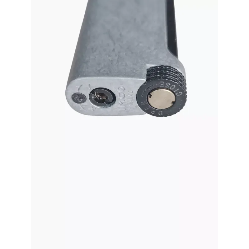 Зажигалка газовая кремниевая IMCO Streamline II Flint pewter морозный камень, серая (IM1800040)