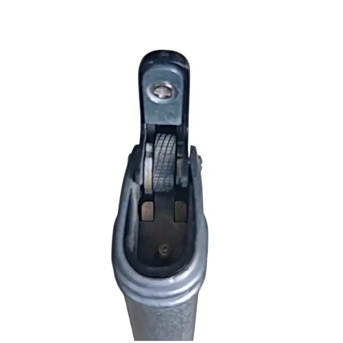 Зажигалка газовая кремниевая IMCO Streamline II Flint pewter морозный камень, серая (IM1800040)