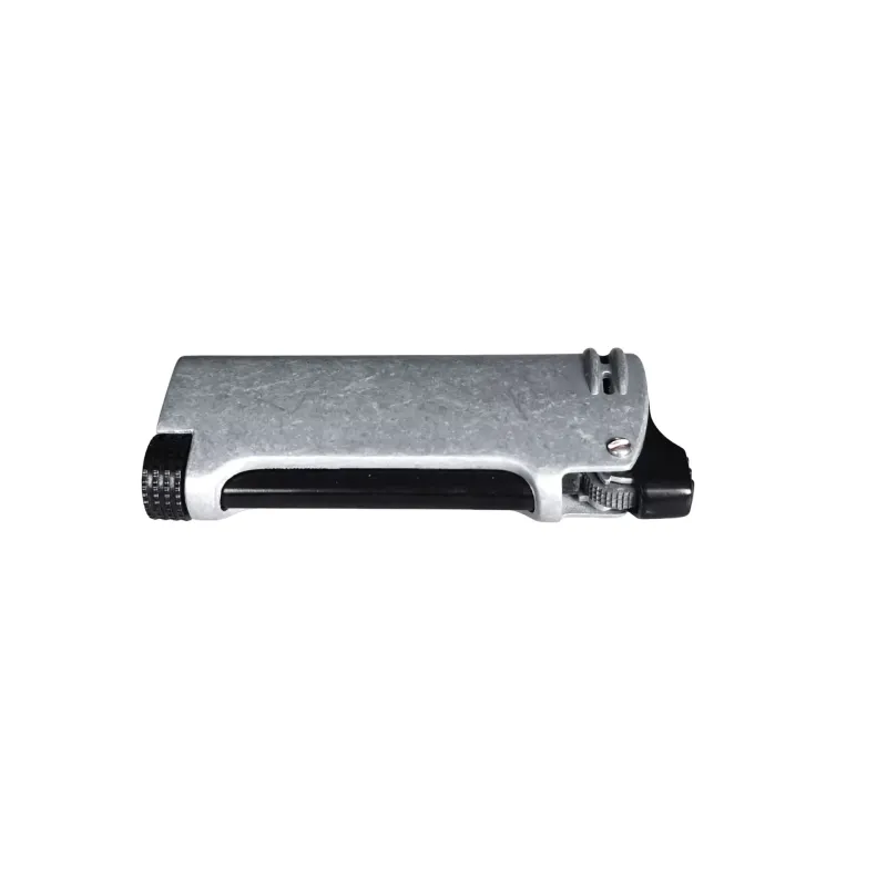 Зажигалка газовая кремниевая IMCO Streamline II Flint pewter морозный камень, серая (IM1800040)