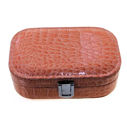 Скринька для біжутерії 15х10,5х4,5 см, еко-шкіра, кремовий (DN26314F)