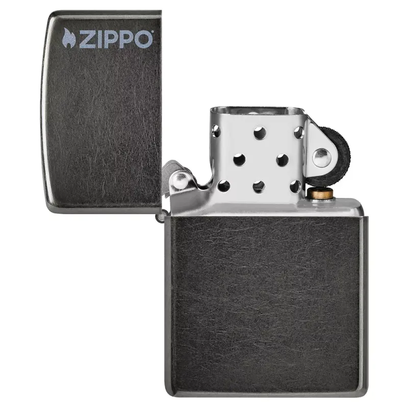 Зажигалка бензиновая ZIPPO Classic Grey Zippo Logo (28378 ZL)