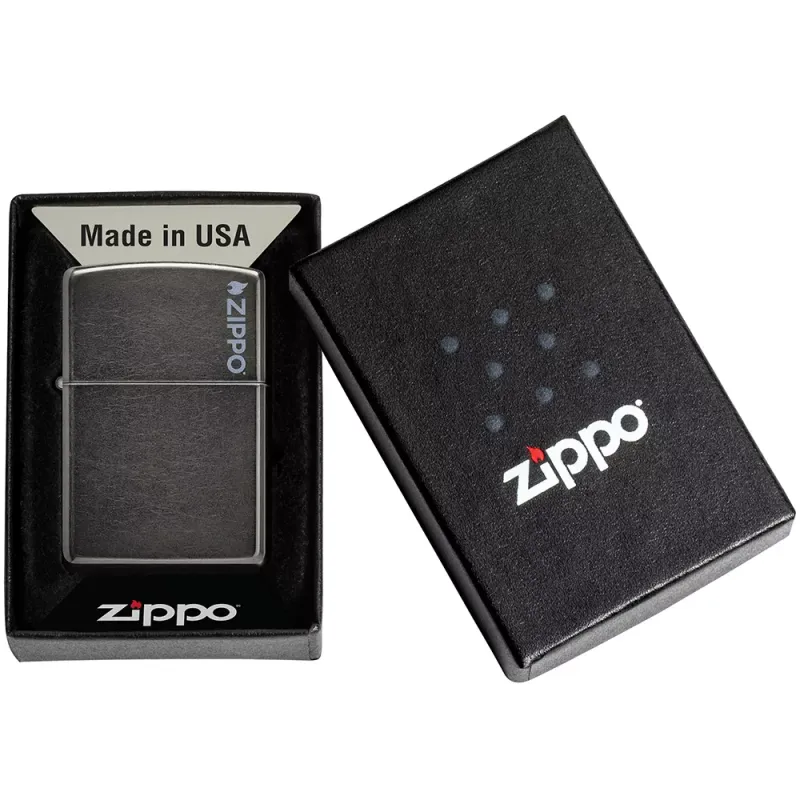 Зажигалка бензиновая ZIPPO Classic Grey Zippo Logo (28378 ZL)