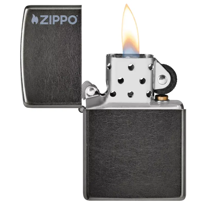Зажигалка бензиновая ZIPPO Classic Grey Zippo Logo (28378 ZL)