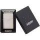Зажигалка армированная бензиновая Zippo Armor® brushed chrome, матовый хром (162)