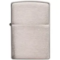 Запальничка армована бензинова Zippo Armor® brushed chrome, матовий хром (162)