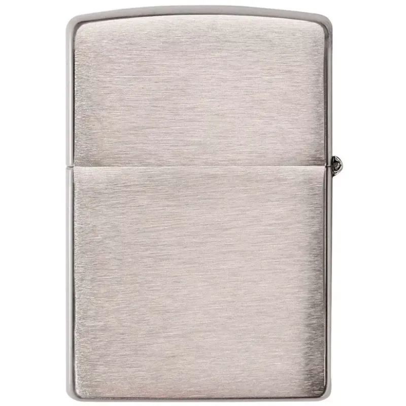 Зажигалка армированная бензиновая Zippo Armor® brushed chrome, матовый хром (162)
