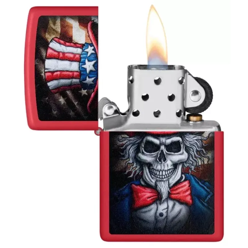 Запальничка бензинова ZIPPO Uncle Sam Skull Design (46696)