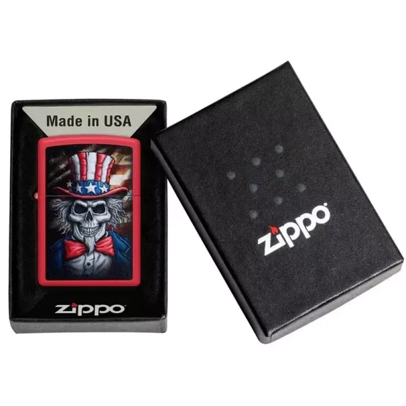 Запальничка бензинова ZIPPO Uncle Sam Skull Design (46696)