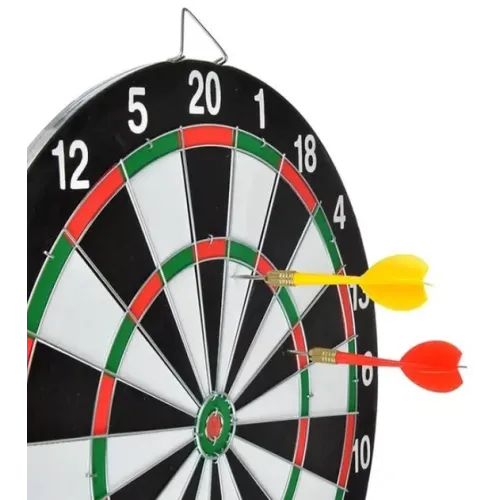 Дартс Дартс классический двухсторонний D-36,5 см DUKE 6 каплевидных дротиков 11 см (DN23302)