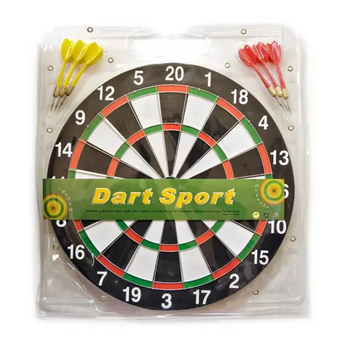 Дартс Дартс классический двухсторонний D-36,5 см DUKE 6 каплевидных дротиков 11 см (DN23302)