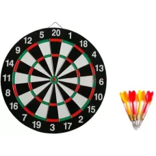 Дартс классический двухсторонний D-36,5 см DUKE 6 каплевидных дротиков 11 см (DN23302)