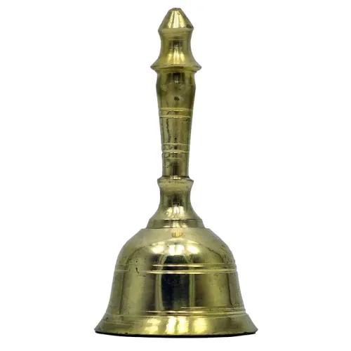 Другое Колокольчик с ручкой бронзовый h-9,5 см, диаметр 4,4 см, золотистый (DN18309)