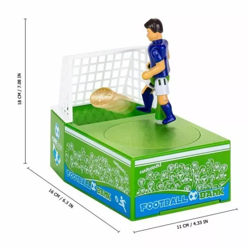 Скарбнички Інтерактивна скарбничка "Футбол" на батарейках, пластик, зелений (18х16, 5х11 см) (DN32103)