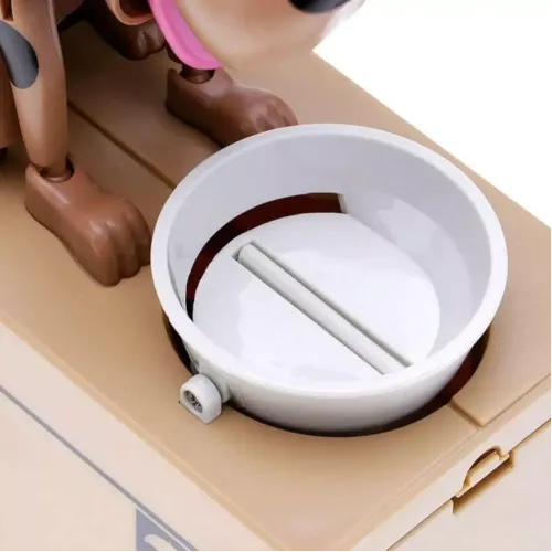 Скарбнички Інтерактивна скарбничка "Голодна Собачка" на батарейках, коричневий15х16х8 см) (DN30722B)