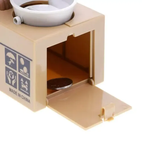 Скарбнички Інтерактивна скарбничка "Голодна Собачка" на батарейках, коричневий15х16х8 см) (DN30722B)