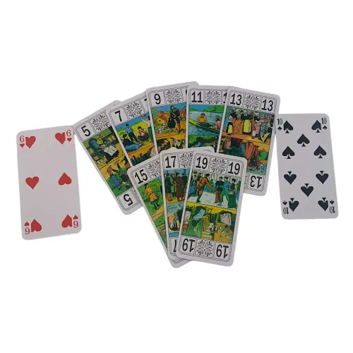 Игральные карты Карты для игры в тарок с гаданием 78 шт. "Jeu deTarot" 11.5x6 см (DN29753A)