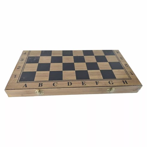 Ігрові набори Набір 3 в 1 шахи, шашки, нарди 47,5х47,5, дерево (DN35133)