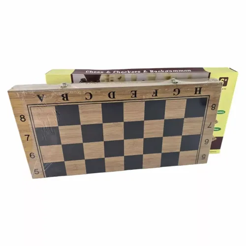 Игровые наборы Набор 3 в 1 шахматы, шашки, нарды 47,5х47,5, дерево (DN35133)