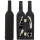 Все для алкогольних напоїв Набір сомельє на 5 предметів "Винна пляшка", чорна матова, картонная коробка, 32,5х7х7 см(DN32843)
