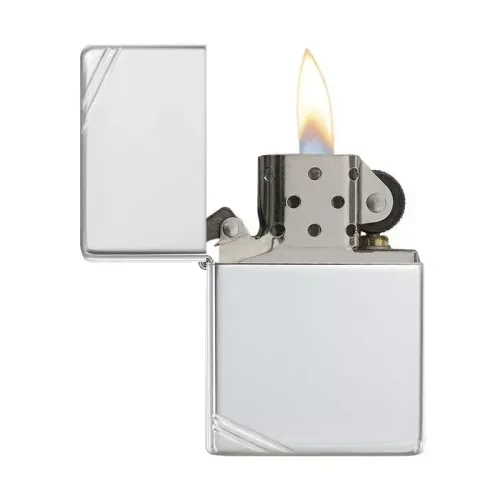 Бензинові запальнички Серебряная бензиновая зажигалка Zippo 14 Sterling Silver High Polish Vintage (14)