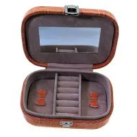 Шкатулка для бижутерии 15х10,5х4,5 см, эко-кожа, кремовый (DN26314F)