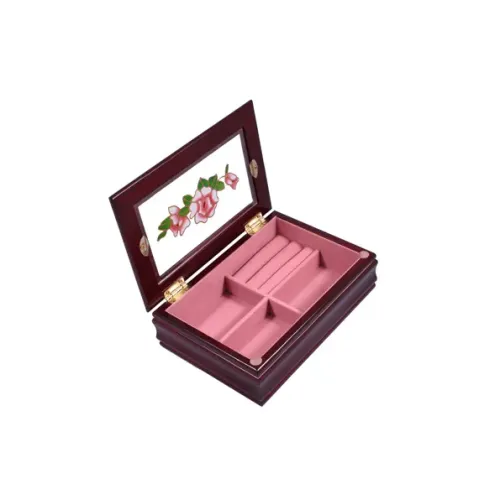 Ящики, комодики, шкафчики Шкатулка для украшений King Wood, венге (JF-K1350C)