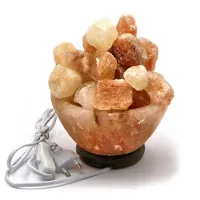 Соляна лампа з гімалайської солі "Чаша вогню" 3,2 кг. d-16, h-10 см (DN18378)