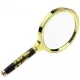 Компасы, лупы Универсальная лупа с ручкой "Дракон", металл, пластик, черный, золотистый, кратность 5Х d-9 см h-18 см (DN29802)
