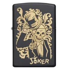 Зажигалка бензиновая Zippo Joker Черная с рисунком (29632)