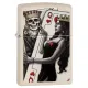 Бензиновые зажигалки Зажигалка бензиновая Zippo Skull King Queen Beauty Бежевая (49942)