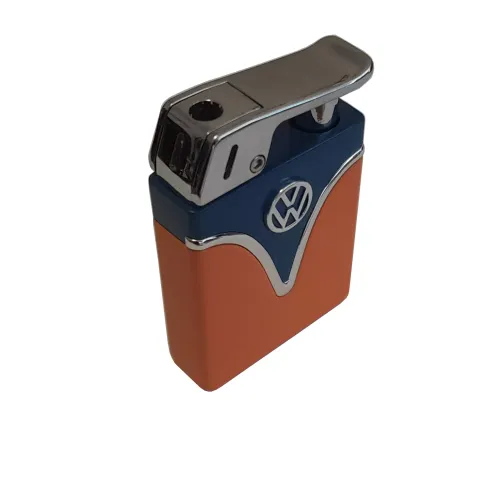 Бензинові запальнички Запальничка газова п'єзо Licences VW Metal Lighter Tank Помаранчево-блакитний (40610129BLUOR)