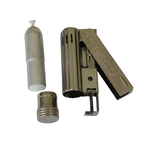 Бензинові запальнички Запальничка бензинова IMCO Junior 6600 Oil chrome nickel IMCO Logo сріблястий хром (IM1800012)