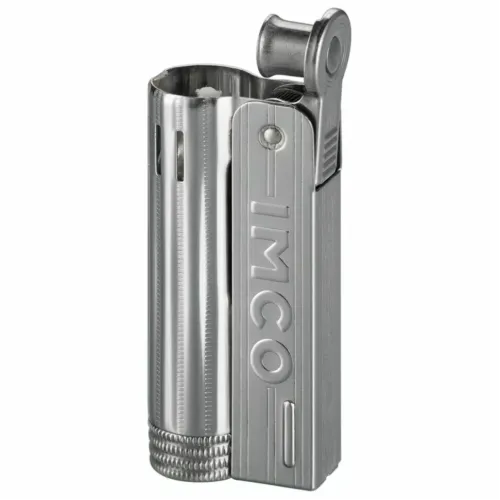 Бензинові запальнички Запальничка бензинова IMCO Junior 6600 Oil chrome nickel IMCO Logo сріблястий хром (IM1800012)
