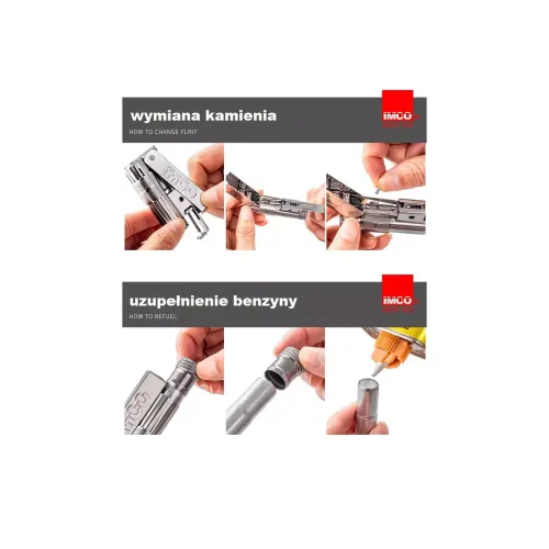 Бензинові запальнички Запальничка бензинова IMCO Junior 6600 Oil chrome nickel IMCO Logo сріблястий хром (IM1800012)