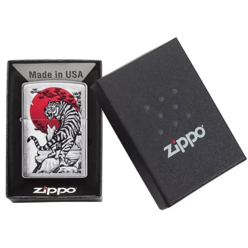 Бензиновые зажигалки Зажигалка бензиновая Zippo Asian Tiger (29889)