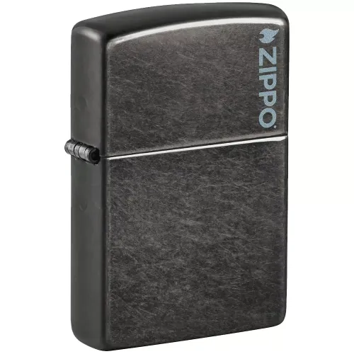 Бензиновые зажигалки Зажигалка бензиновая ZIPPO Classic Grey Zippo Logo (28378 ZL)