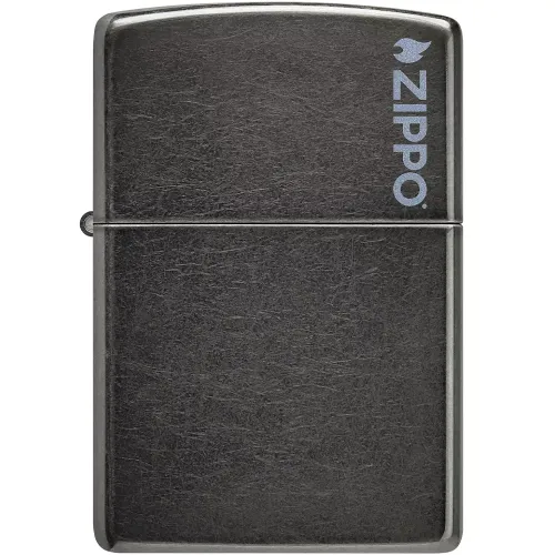 Бензиновые зажигалки Зажигалка бензиновая ZIPPO Classic Grey Zippo Logo (28378 ZL)