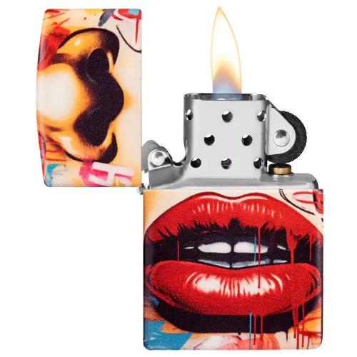 Бензинові запальнички Запальничка бензинова Zippo Street Art Face Design (46257)